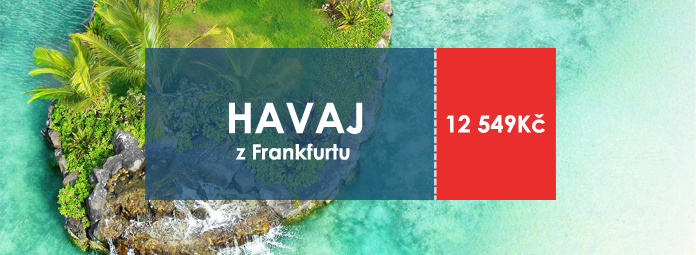 Levna letenka z Frankfurtu na Havaj za 12 549Kc