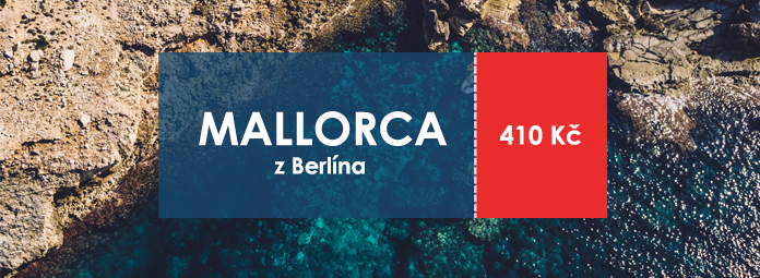 Levna letenka z Berlina na Mallorcu za 410 Kc
