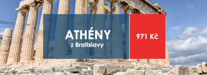 Levna letenka z Bratislavy do Athen za 971Kc