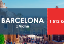 Levné letenky v červenci: Barcelona z Vídně od 1 512 Kč Levné letenky Barcelona z Vídně za 1512 Kč