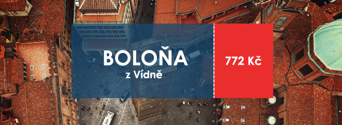Levné letenky Boloňa z Vídně za 772 Kč Boloňa z ptačí perspektivy