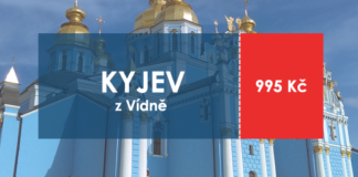 Levné letenky: Ukrajina – Kyjev z Vídně od 995 Kč Levna letenka z Vidne do Kyjeva za 995 Kc