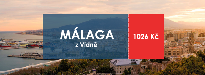 Levna letenka z Vidne do Malagy za 1026Kc