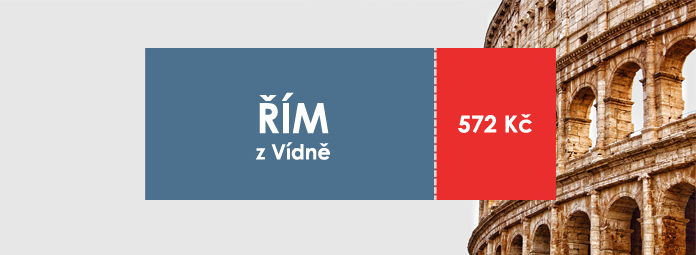 Levné letenky do Říma z Vídně za 572 Kč
